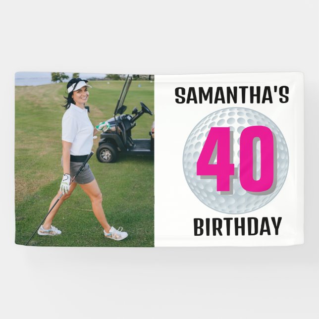 Planen Sie einen LADY Golf Birthday Bash! Banner (Horizontal)