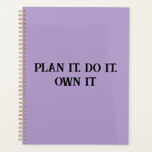 Planen Sie, es zu machen, ist die Inspirationsquel Planer
