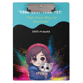 Planen Sie Ihren Weg zum Erfolg - Planer 2025 Klemmbrett