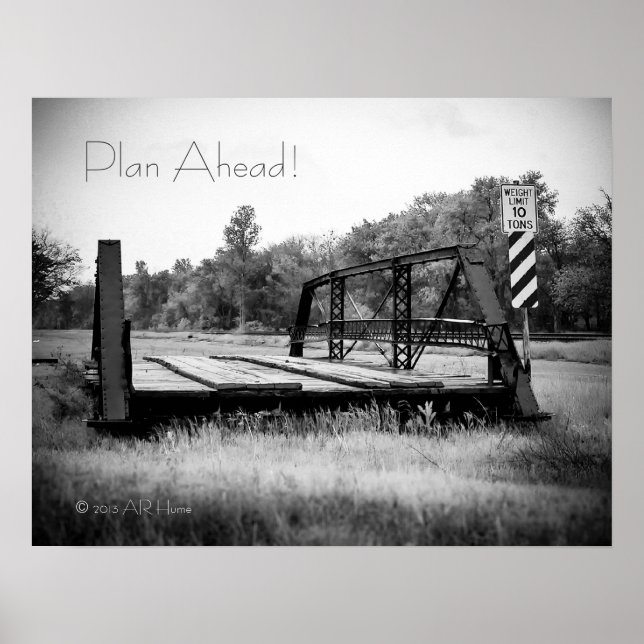 Planen Sie voran! Poster (Vorne)