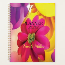 Planer 2024 Blume in Rosa