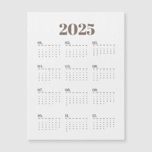 Planer 2025 magnetkarte