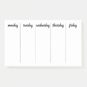 Planer Anpassbar 7-Tage-Teeweg-Kalender Post-it Klebezettel