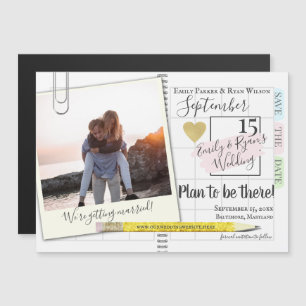Planer Bullet Journal Kalender Save the Date Magnetkarte