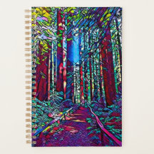 Planer California Redwood Trees (verkettetes Glas)