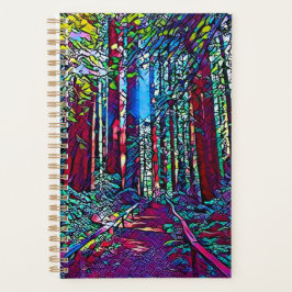 Planer California Redwood Trees (verkettetes Glas)