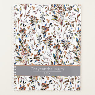 Planer Elegante Blätter Berries Floral