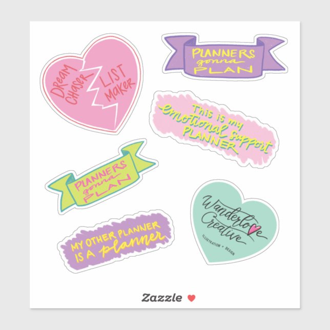 Planer Gonna Plan Aufkleber (Blatt)