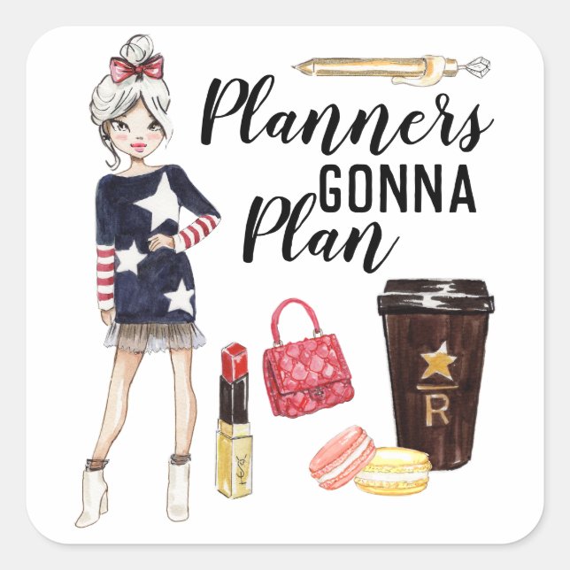 PLANER GONNEN PLAN! Aufkleber für Plannensuchende (Vorderseite)