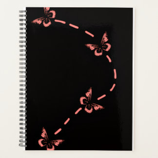 Planer mit rosa Schmetterling