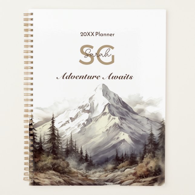 Planer Neujahrsabenteuer Outdoor Mountain Person (Vorderseite)