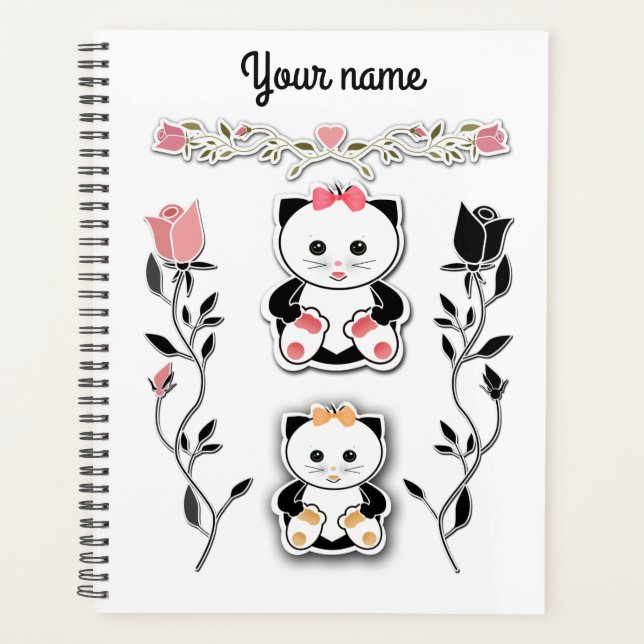 Planer, personalisieren, scrapbook planer (Vorderseite)