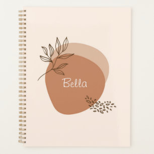 Planer personalisiert modern boho floral