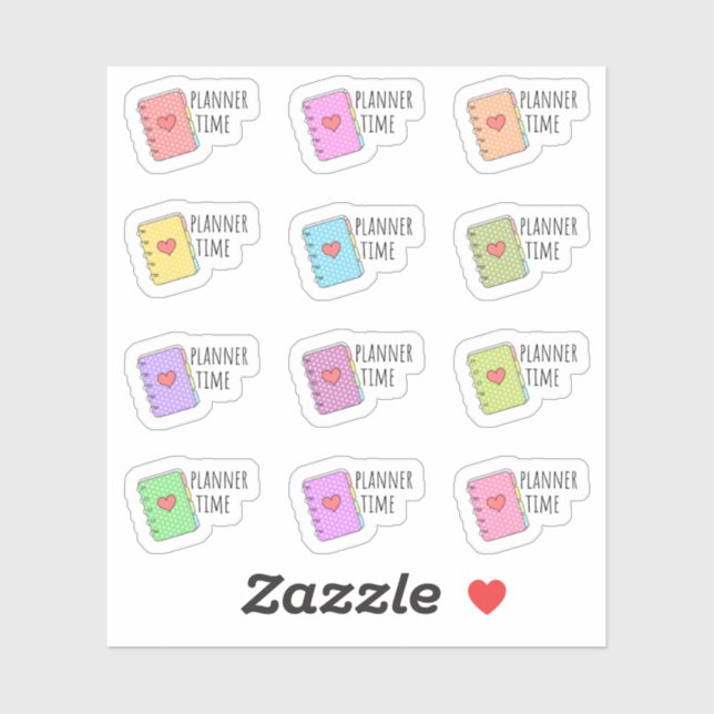 Planer Time Erinnerung Stationäre Notebook-Planer Aufkleber (Blatt)