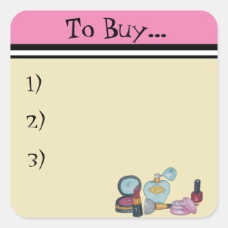 Planeraufkleber, Tagesplaneraufkleber Quadratischer Aufkleber