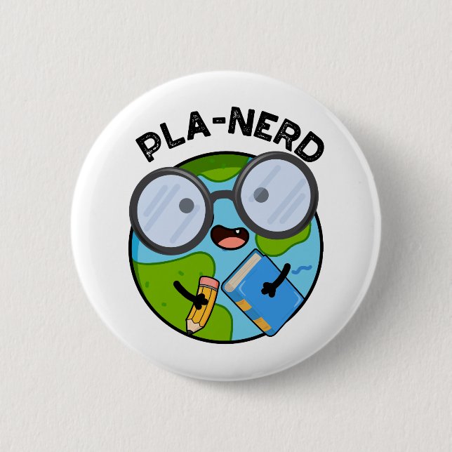 Planerd Lustige Planet-Wortspiele  Button (Vorderseite)