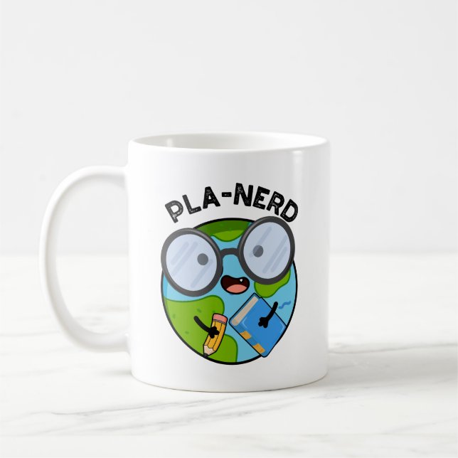 Planerd Lustige Planet-Wortspiele  Kaffeetasse (Links)