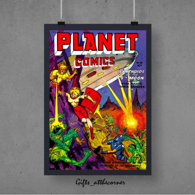 Planet Alien Sci-fi-Comic Poster (Von Creator hochgeladen)