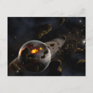 Planet Birth Postcard Postkarte