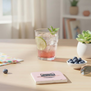 Planet Cat Stone Untersetzer