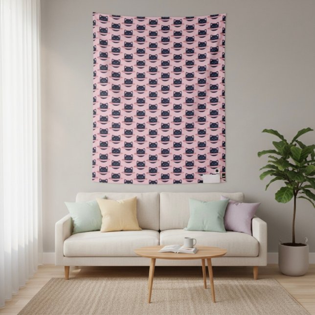 Planet Cat Tapestry Wandteppich (Von Creator hochgeladen)