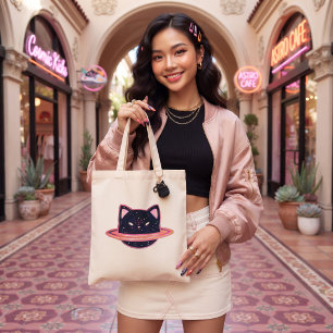 Planet Cat Tote Bag Tragetasche