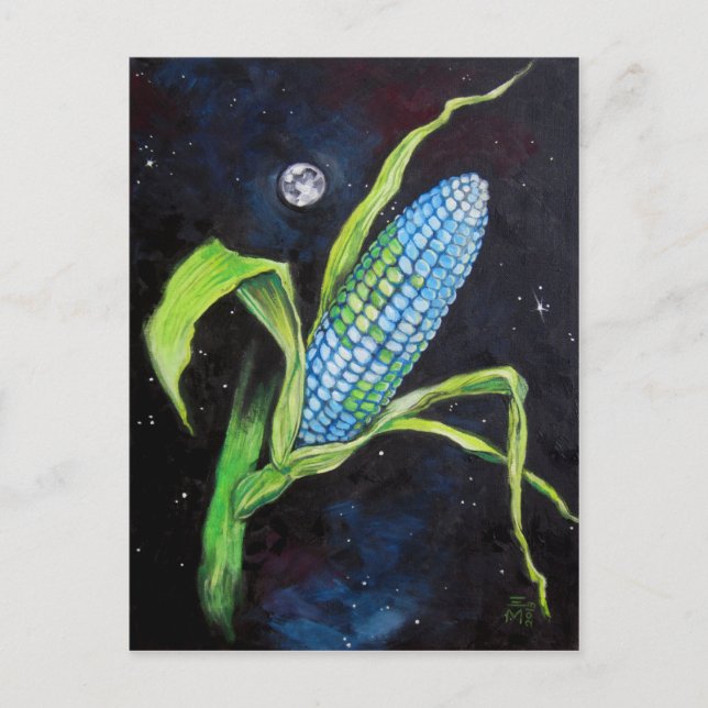 Planet Corn Postkarte (Vorderseite)