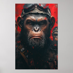 Planet des Apes Action Poster