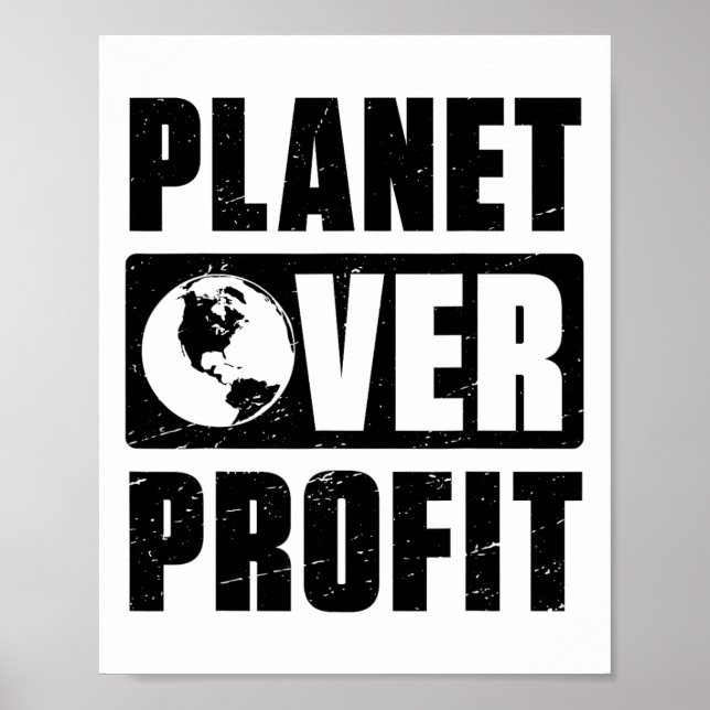 Planet des Earth Day über gewinnbringendes Umweltk Poster (Vorne)