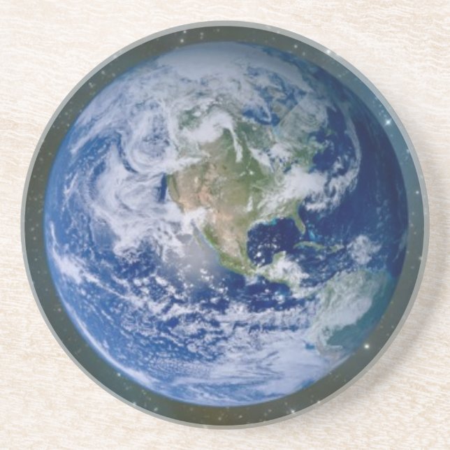PLANET EARTH Achterbahn Getränkeuntersetzer (Vorne)
