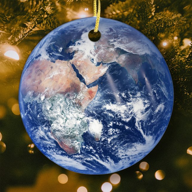 Planet Earth Christmas Tree Keramik Ornament (Von Creator hochgeladen)