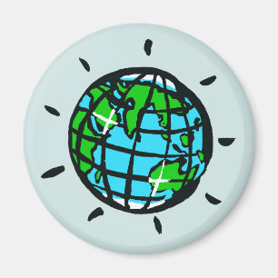 Planet EARTH - Erhaltung - Ökologie - Natur Magnet