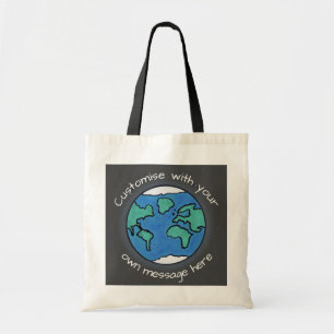 Planet Earth Globe Custom Tragetasche