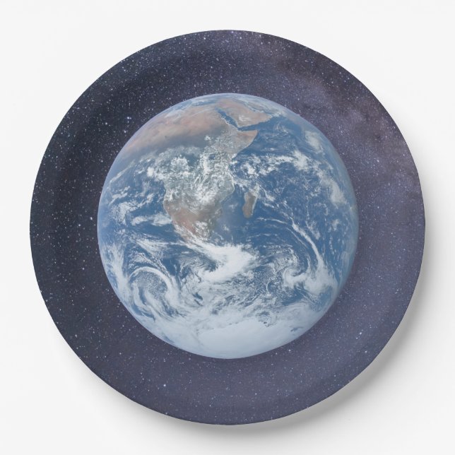 Planet Earth Paper Plate Pappteller (Vorderseite)