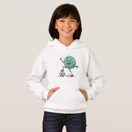 Planet Earth playing soccer Hoodie