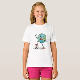 Planet Earth playing soccer T-Shirt