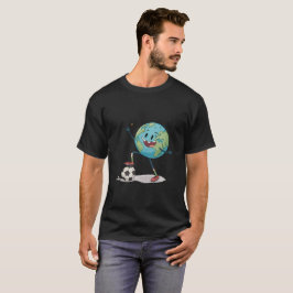 Planet Earth playing soccer T-Shirt