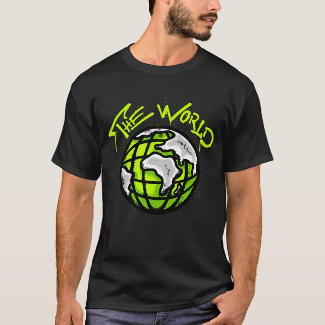 Planet Earth streetwear T-Shirt (Vorderseite)