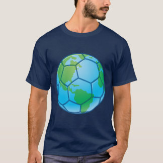 Planet Earth Weltmeisterschaft Soccer Ball T-Shirt