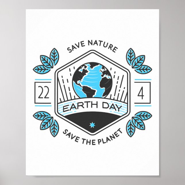 Planet Environmenta des Earth Day Poster (Vorne)