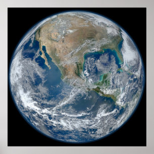 Planet Erde aus dem Weltraum Poster