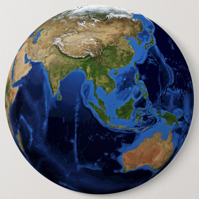 Planet Erde Button (Vorderseite)