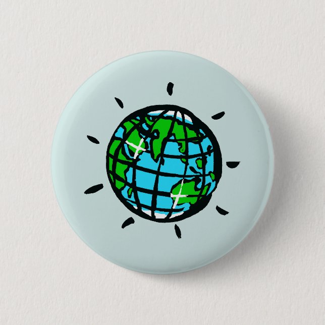 Planet Erde - Erhaltung - Erde Button (Vorderseite)