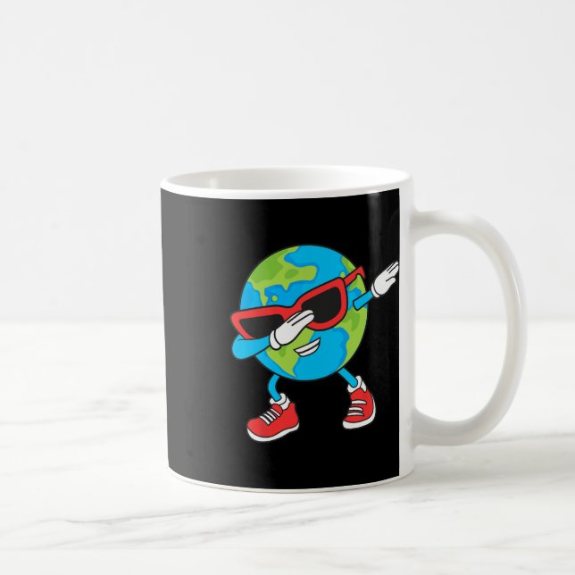 Planet Erde Geburtstag Dab Groovy Dabbing Boys Kaffeetasse (Rechts)