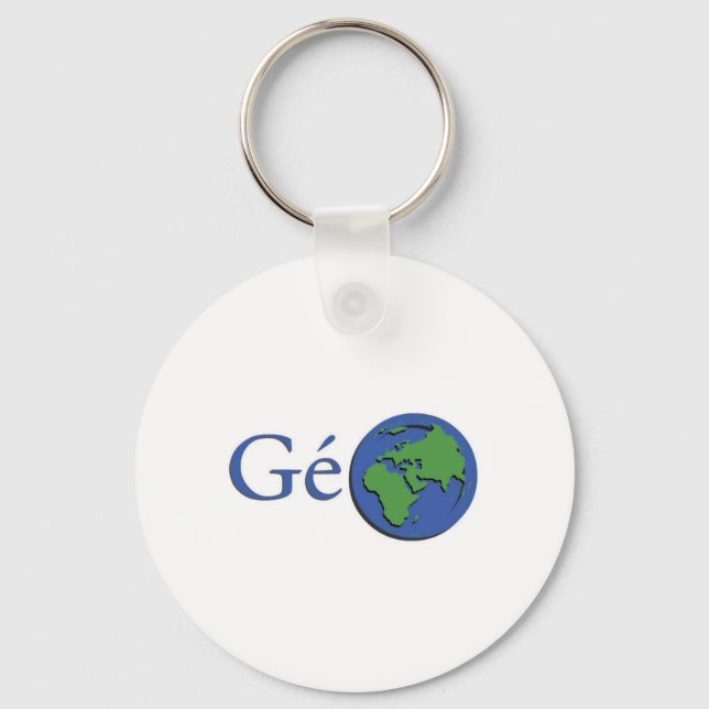 Planet Erde - Geografie Schlüsselanhänger (Vorderseite)