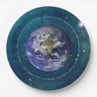 Planet Erde im Weltraum Christlich John 3:16 - Jes