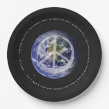 Planet Erde im Weltraum Johannes 3:16 - FRIEDEN