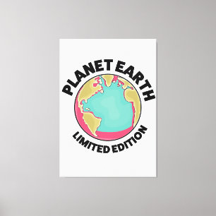 Planet Erde limitierte Auflage Leinwanddruck