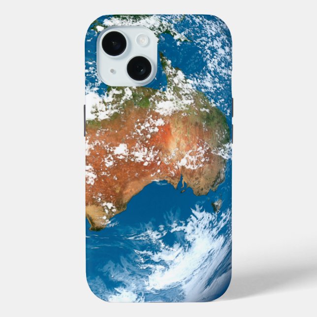 Planet Erde mit Wolken über Australien. Case-Mate iPhone Hülle (Rückseite)
