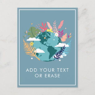 Planet Erde Natur Wolken tropischen Ihren Text hin Feiertagspostkarte